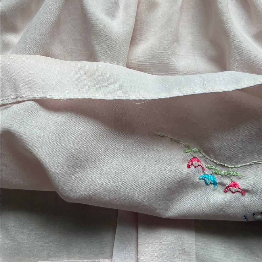 Catton Candy Vintage Baby Girls Pink Cat Embroidered Dress - Picture 6 of 8